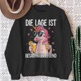 Die Lage Ist Besäufniserregend Saying Party Outfit Sweatshirt Geschenke für alte Frauen