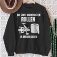 Die Zwei Wichtigsten Rollen In Meinen Leben Sweatshirt Geschenke für alte Frauen