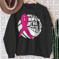 Dig For Cure Pink Ribbon Volleyball Breast Cancer Awareness Sweatshirt Gifts for Old Women