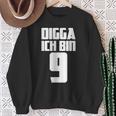 Digga Ich Bin 9 Jahre Geburtstag Sweatshirt Geschenke für alte Frauen