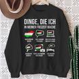 Dinge In Meiner Freizeit Heimat Hungary Sweatshirt Geschenke für alte Frauen