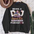 Divertente Dj Essere Un Dj Salvato Me Da Diventare Una Pornostar Felpa Regalos para ancianas