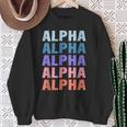 Divertido Regalo Nombre Alfa Personalizado Primer Nombre Camisa de entrenamiento Regalos para ancianas