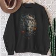 Donna Leone Animale Wildlife Majestic King Pride Criniera Grafica Con Collo A Felpa Regalos para ancianas