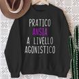 Donna Pratico Ansia A Livello Agonistico Divertente Ironica Con Collo A Felpa Regalos para ancianas