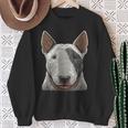 Donna Razza Impronta Digitale Cuccioli Cinofilo Bull Terrier Con Collo A Felpa Regalos para ancianas