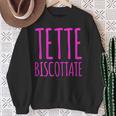 Donna Spiritosa Scritta Divertente Tette Biscottate Felpa Regalos para ancianas