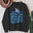 Donna Squalo Pinna Squali Suono Pesce Spoof Rumore Con Collo A Felpa Regalos para ancianas