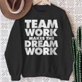 Donna Teamwork Makes The Dream Work Con Collo A Felpa Regalos para ancianas