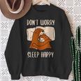 Don't Worry Sleep Happy Pigiama Con Dolce Lontra Sonno Felpa Regalos para ancianas