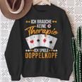 Doppelkopf Slogan Sweatshirt Geschenke für alte Frauen