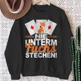 Doppelkopf Nie Unterm Fuchs Steche S Sweatshirt Geschenke für alte Frauen