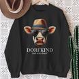 Dorfkind Und Stolz Drauf Traktor Bauern & Landwirt Cow Sweatshirt Geschenke für alte Frauen