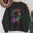 Dragon Fire Spit Wild Animal Dragon Fan Sweatshirt Geschenke für alte Frauen