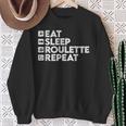 Eat Sleep Roulette Repeat Lasegas Casino Gambling Felpa Regalos para ancianas
