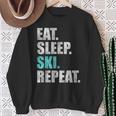 Eat Sleep Ski Repeat Sweatshirt Geschenke für alte Frauen