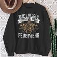 Echte Helden Sind Feuerwehr Sweatshirt Geschenke für alte Frauen