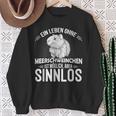 Ein Leben Ohne Guinea Pig Sinnlos Rodent Sweatshirt Geschenke für alte Frauen