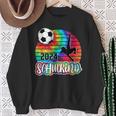 Einschulung Schulkind 2024 School Cone Boy Football Tie Dye Sweatshirt Geschenke für alte Frauen