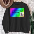 El Diseño Gráfico Es Mi Pasión Arco Iris Comic Sans Camisa de entrenamiento Regalos para ancianas