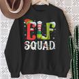 Elf Squad Christmas Family Matching Pajamas Xmas Elf Pajama Sweatshirt Gifts for Old Women