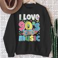 Me Encanta La Música De Los 90 Traje Retro Para Amantes De La Música De Los 90 Camisa de entrenamiento Regalos para ancianas