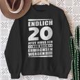 Endlich 20 Jetzt Muss Ich Nur Noch Wachsen Werden Sweatshirt Geschenke für alte Frauen