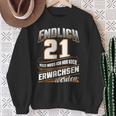 Endlich 21 Nur Noch Arwachsenwerden Geburtsjahr Birthday Sweatshirt Geschenke für alte Frauen