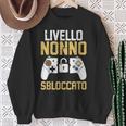 Festa Del Papà Livello Nonno Sbloccato Nonno Gaming Felpa Regalos para ancianas