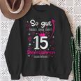 Firmenjubiläum 15 Jähriges Dienstjubiläum 15 Years Anniversary Sweatshirt Geschenke für alte Frauen