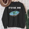 Flat Earth Die Erde Ist Flach Erde Disk Sweatshirt Geschenke für alte Frauen