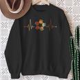 Footballer Sport Heartbeat Football Sweatshirt Geschenke für alte Frauen