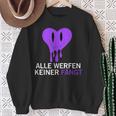 Alle Werfen Keiner Fängt Rave Techno Party Parts Sweatshirt Geschenke für alte Frauen