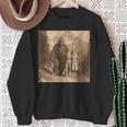 Bigfoot Photo Vintage Hiking Sasquatch Bigfoot Fans Sweatshirt Gifts for Old Women
