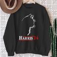 Cat Harris 24 Vote Kamala Harris For President Sweatshirt Gifts for Old Women