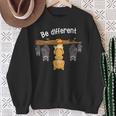 Be Different Cat Sweatshirt Geschenke für alte Frauen