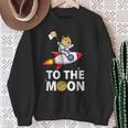 Dogecoin To The Moon Space Suite Doge Coin Felpa Regalos para ancianas