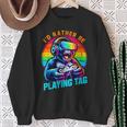 Gorilla Playing Video Vr Games Boys Gamer Gaming Sweatshirt Gifts for Old Women