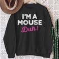 Lazy Easy Im A Mouse Costume For Diy Halloween Party Sweatshirt Gifts for Old Women