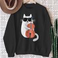Gato Gracioso Con Gafas De Sol De Músico Contrabajo Camisa de entrenamiento Regalos para ancianas
