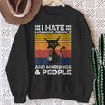 Gatto Nero I Hate Morning People And Mornings And People Felpa Regalos para ancianas