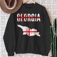 Georgian Georgian Map Flag Sweatshirt Geschenke für alte Frauen