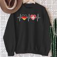 Germany And Switzerland German Swiss Flag Sweatshirt Geschenke für alte Frauen