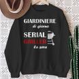 Giardiniere Di Giorno Serial Griller La Sera Grigliare Bbq Felpa Regalos para ancianas