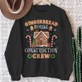Gingerbread House Construction Crew Christmas Sweatshirt Gifts for Old Women