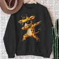 Girafe Jaune Dabbing Motif Amusant Avec Girafe Sweater e Cadeaux pour les femmes âgées