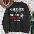 Giudice Di Giorno Serial Griller La Sera Grigliare Bbq Felpa Regalos para ancianas