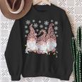 Gnomi Di Natale Divertente Con Stampa Leopardata Rosa Felpa Regalos para ancianas