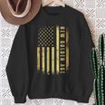 Golden Color Usa Flag Trump President Inauguration Day 2025 Sweatshirt Gifts for Old Women