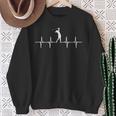 Graphic Golf Heartbeat Retro Styles Golf Lovers Outfits Sweatshirt Gifts for Old Women